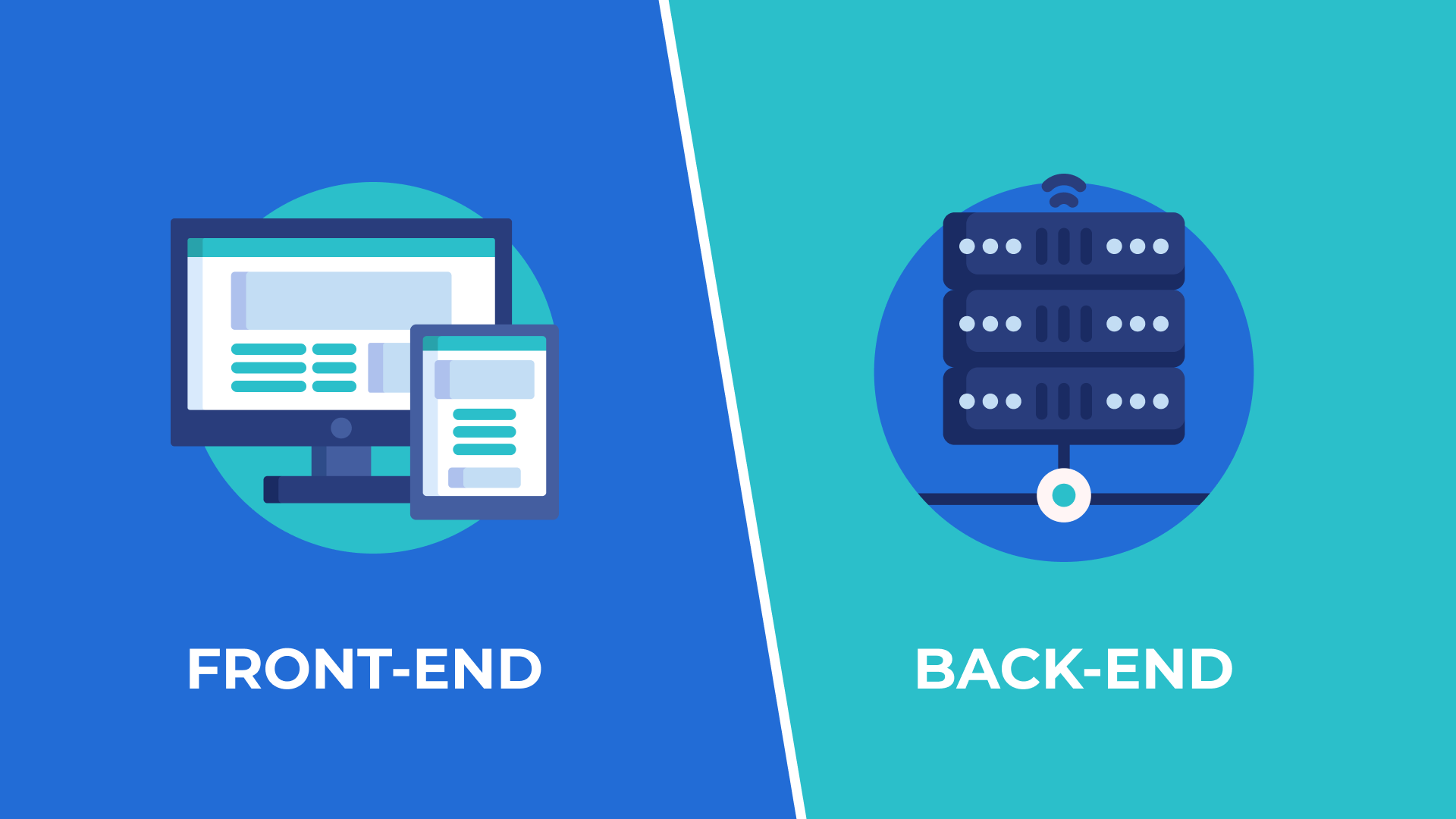 front end and back end frameworks