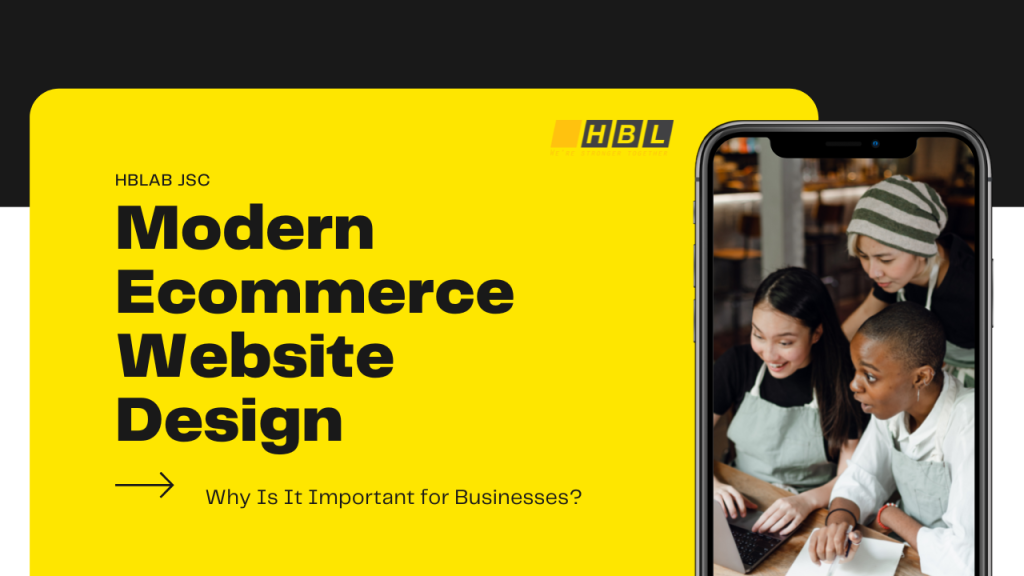 Modern ecommerce website design