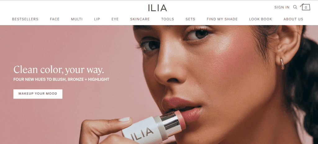 Beauty ecommerce web design