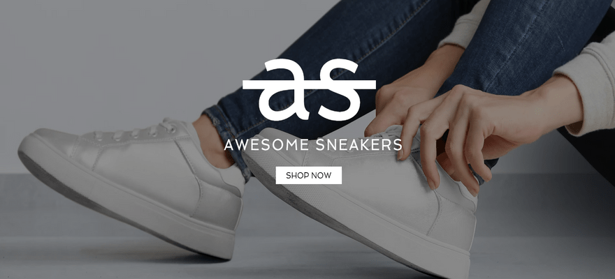 Wix online store template awesome sneakers home
