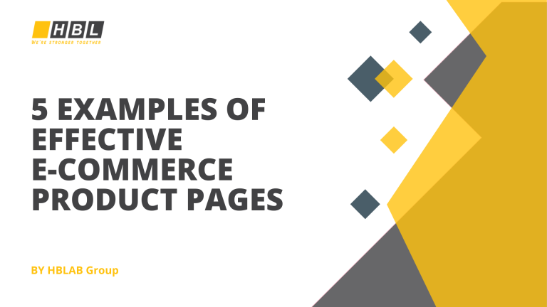 5 Examples of Effective E-commerce Product Pages