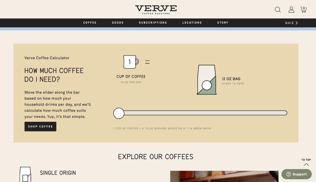 Website - Verve Coffee Roaster