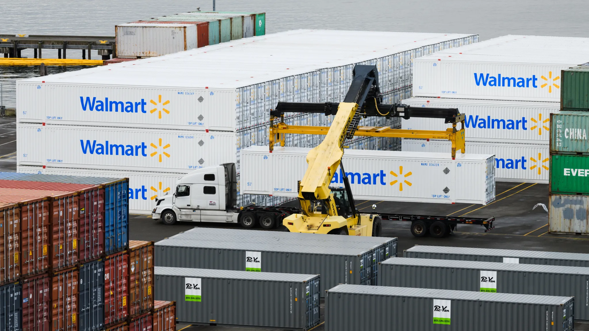 Walmart Supply Chain Stock Photo