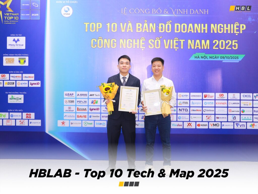 🏆 HBLAB EARNS DOUBLE HONORS AT VIETNAM TOP 10 TECH & MAP 2025 - HBLAB GROUP
