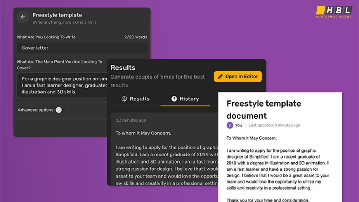 Free AI Cover Letter Generator