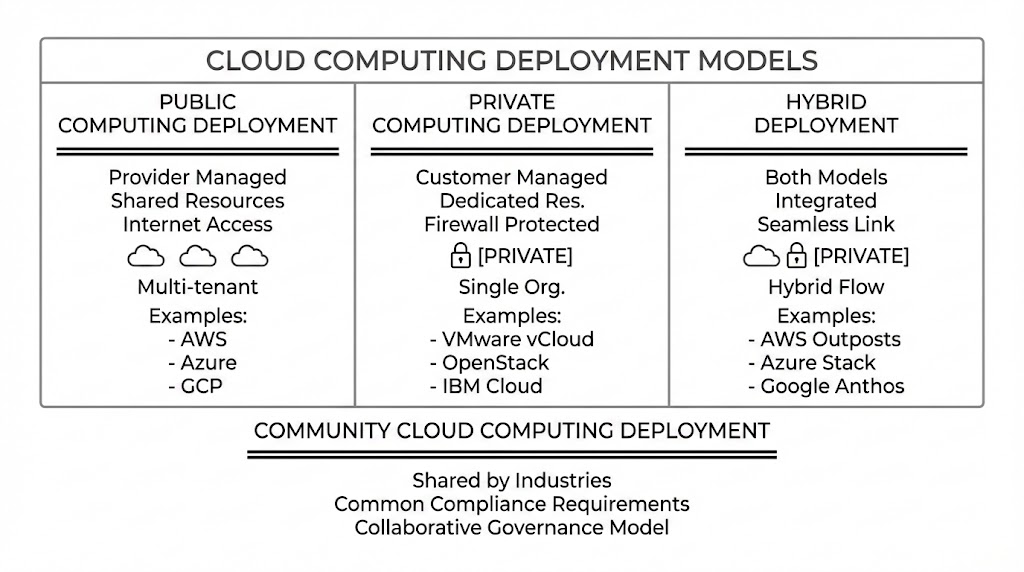 Cloud Computing Deployment Models Diagram