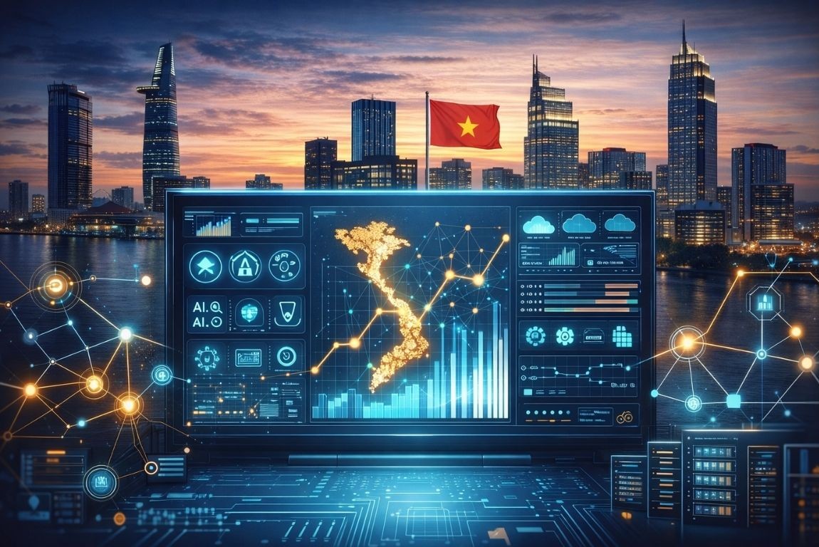 Illustration of AI Outsourcing Company in Vietnam