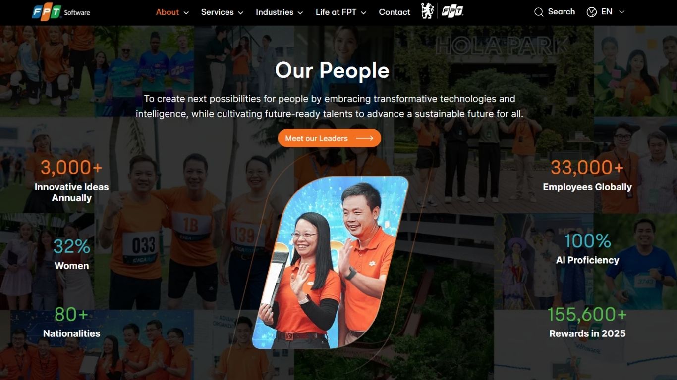 FPT Software's About Us Page
