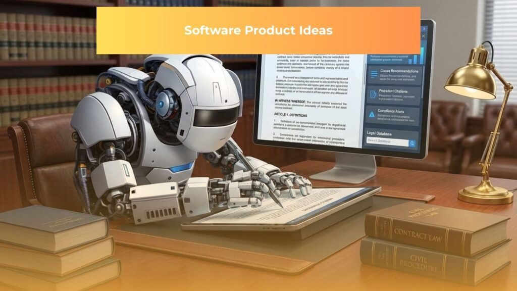 Illustration of an AI Robot writing on a tablet