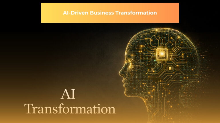 Illustration of AI driven Business Transformation