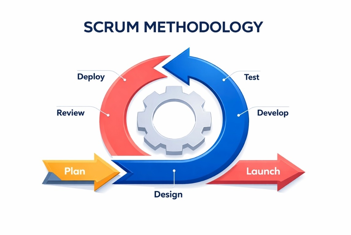 Software Development Life Cycle Phases: Step-by-Step Guide for 2026 6 Scrum agile methodology process cycle diagram