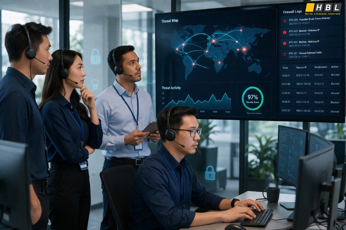 Cybersecurity monitoring team