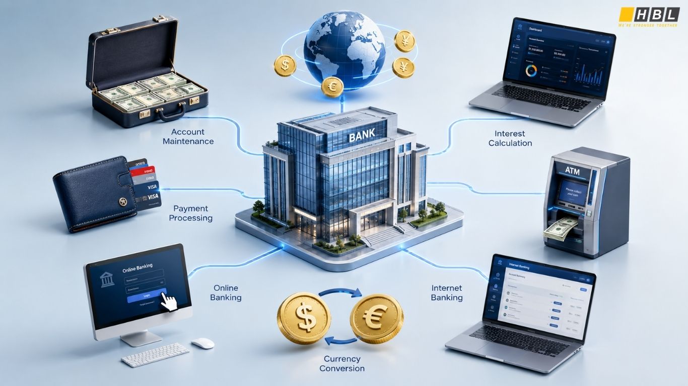 Banking System Illustration