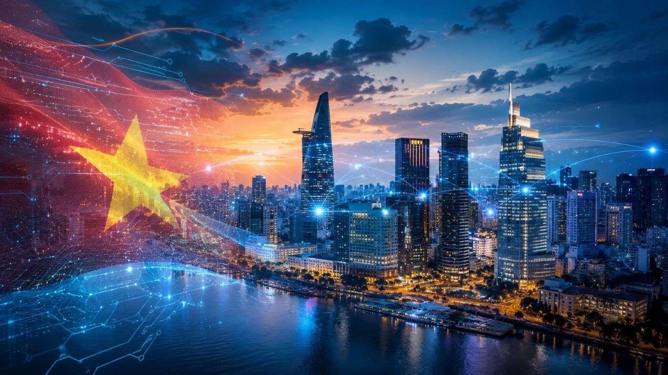 Key AI Transformation Trends for 2026: Enterprise Shifts Across APAC and Vietnam 8 Vietnam AI market illustration
