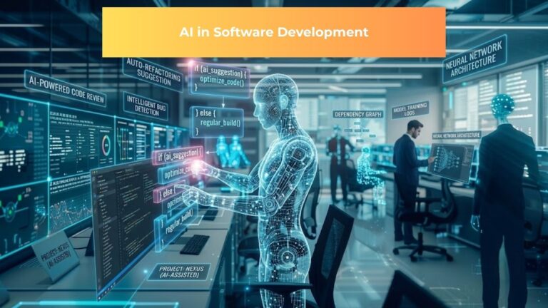 AI in Software Development Illustration