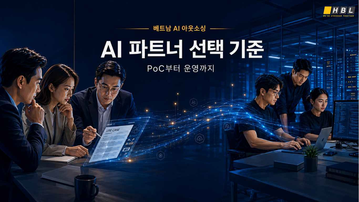 베트남 AI 아웃소싱 파트너 선택 기준: PoC부터 운영까지 확인할 4가지 4 베트남-AI-아웃소싱